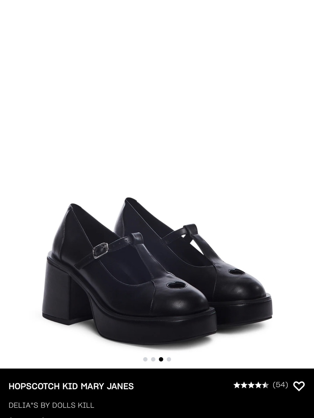 dELiA*s by Dolls Kill Black Platform Mary Jane Heels